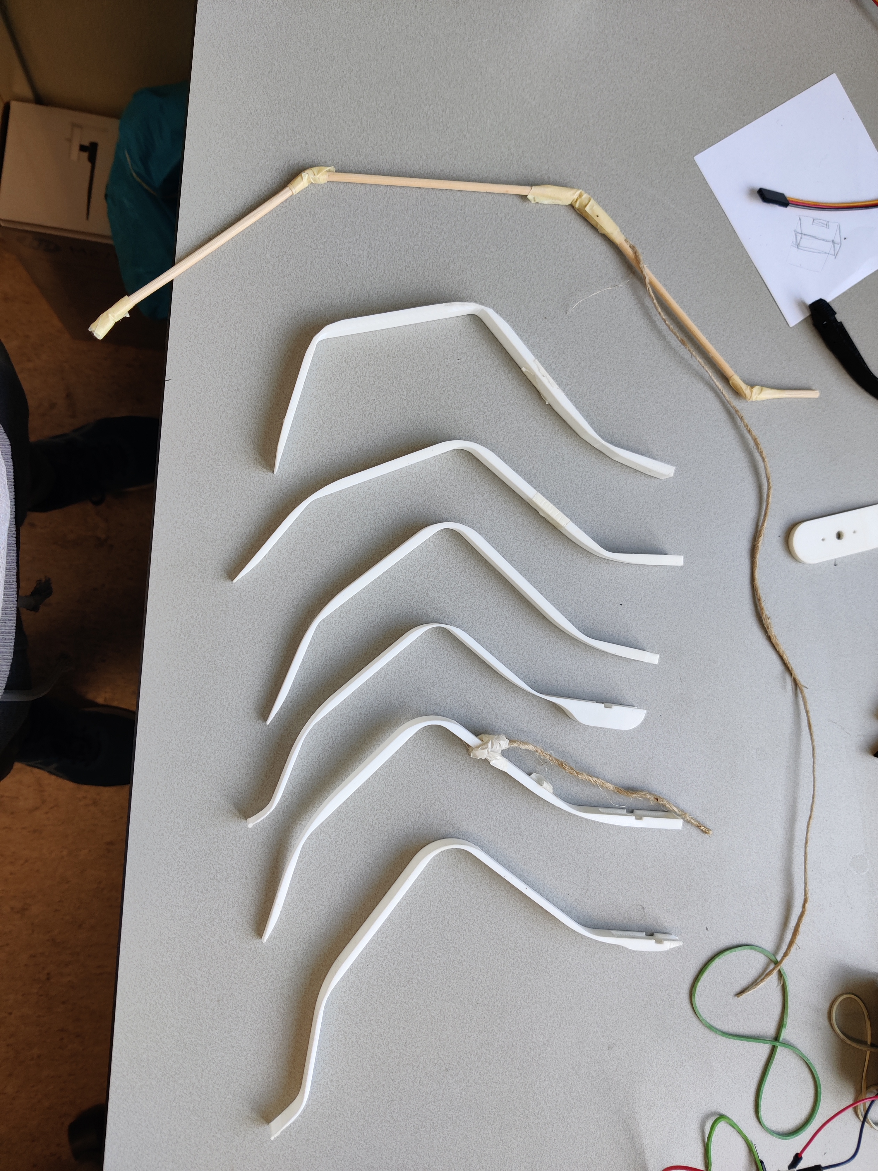 Leg prototyping iterations